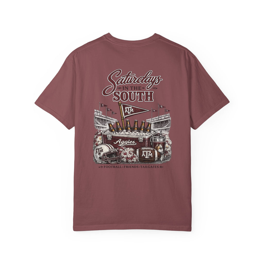 Saturdays in the South T-Shirt — Texas A&M Football Stadium Tee
