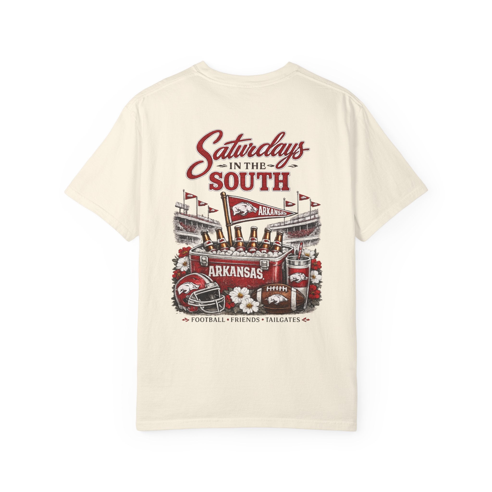 Saturdays in the South T-Shirt — Arkansas Tailgate Football Tee