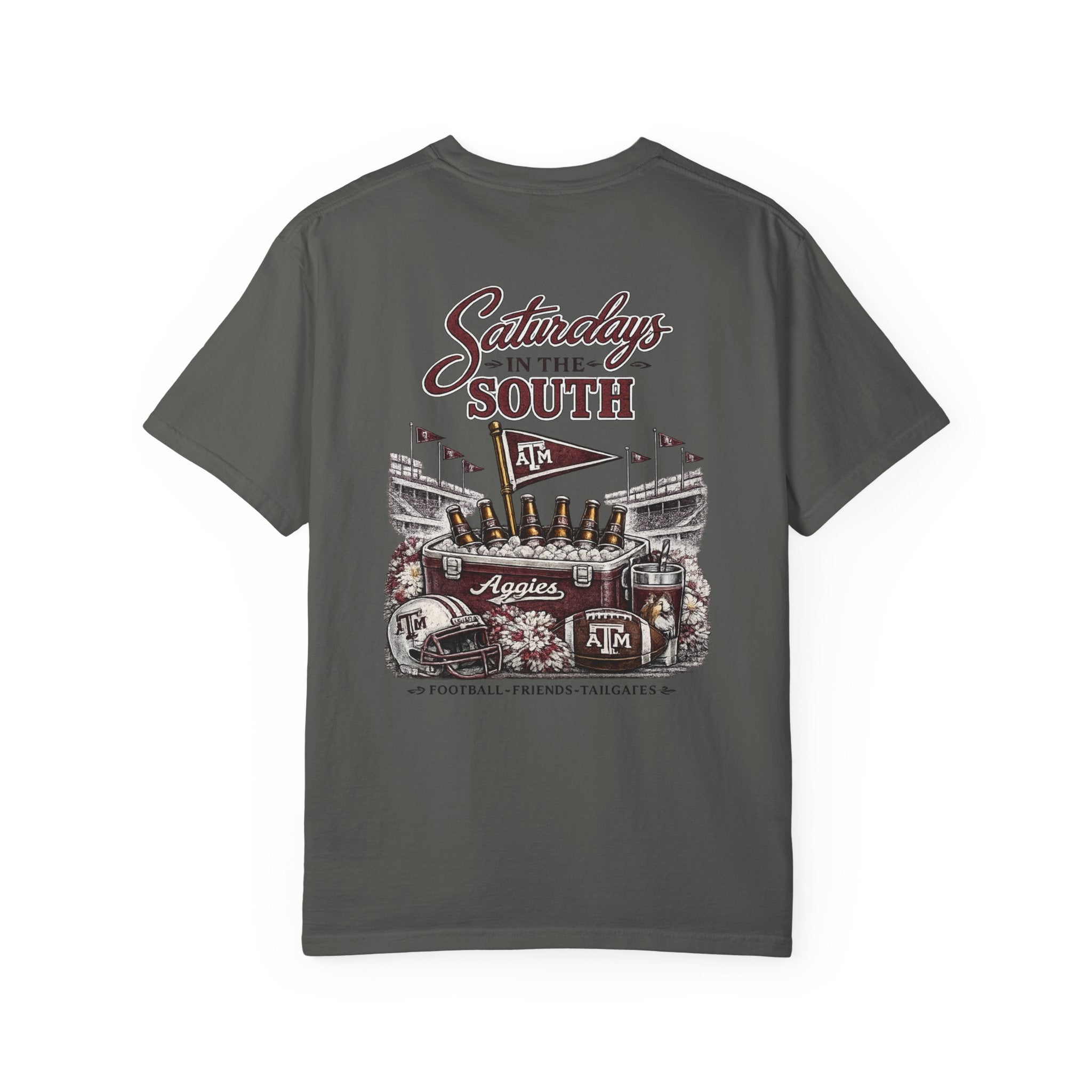 Saturdays in the South T-Shirt — Texas A&M Football Stadium Tee