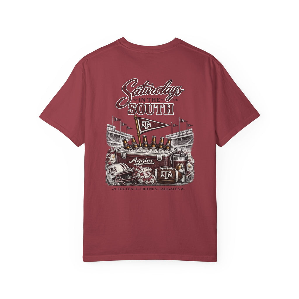 Saturdays in the South T-Shirt — Texas A&M Football Stadium Tee