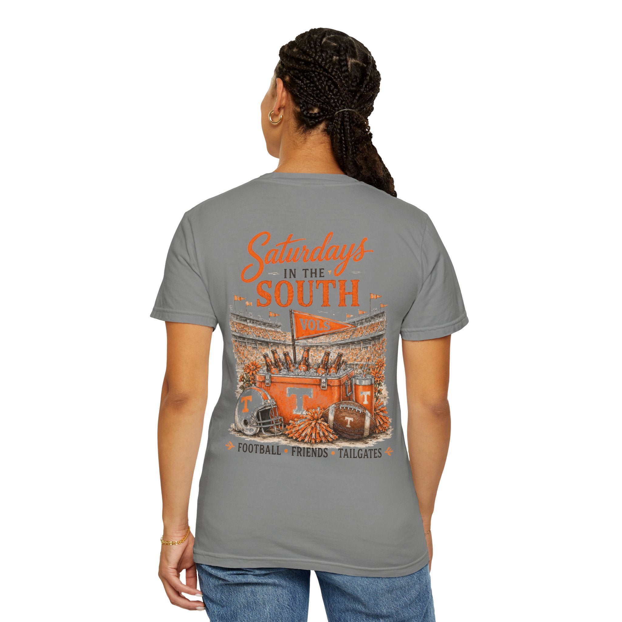 Saturdays in the South T-Shirt — Tennessee Vols Football Tailgate Tee