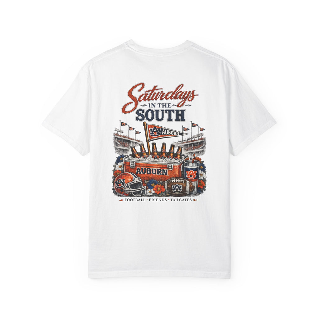 Saturdays in the South T-Shirt — Auburn Football Stadium Vintage Tee