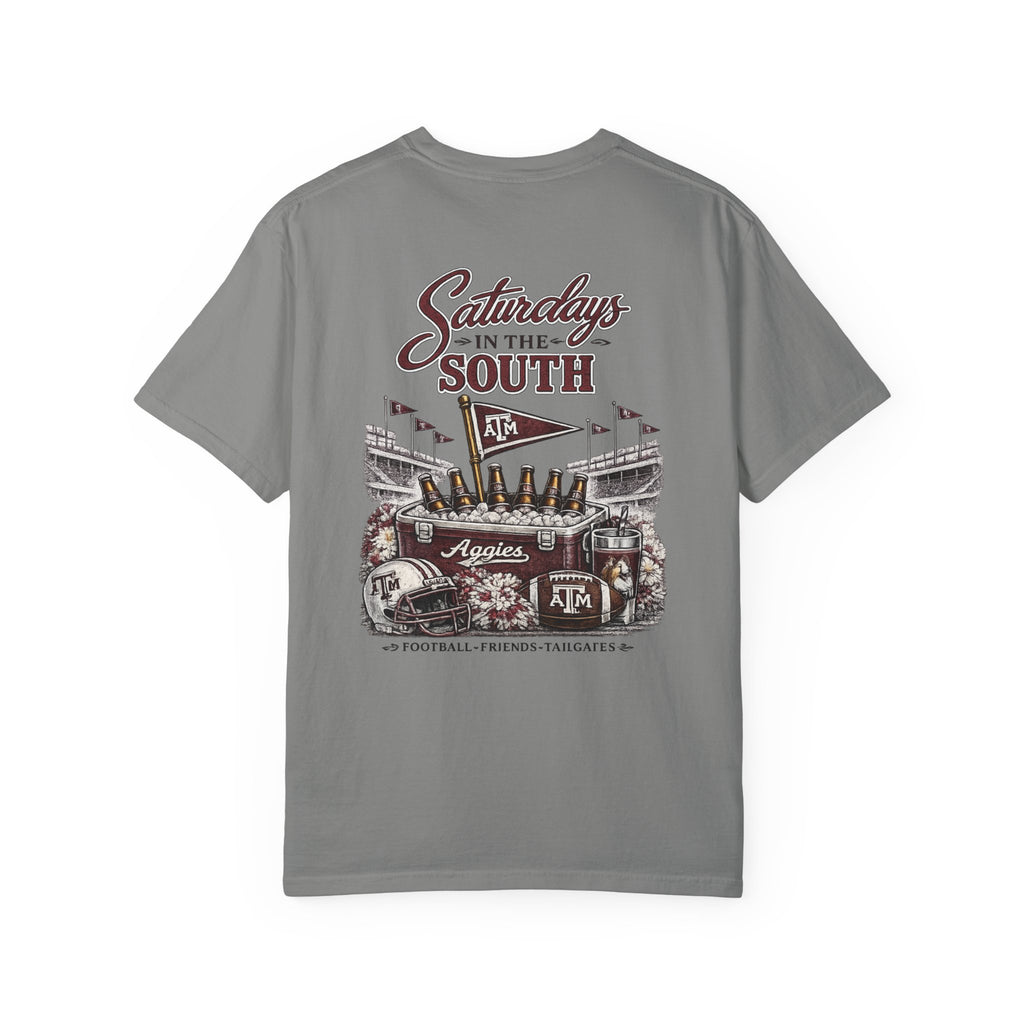 Saturdays in the South T-Shirt — Texas A&M Football Stadium Tee