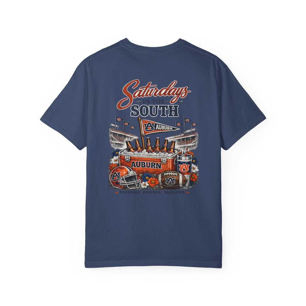 Saturdays in the South T-Shirt — Auburn Football Stadium Vintage Tee