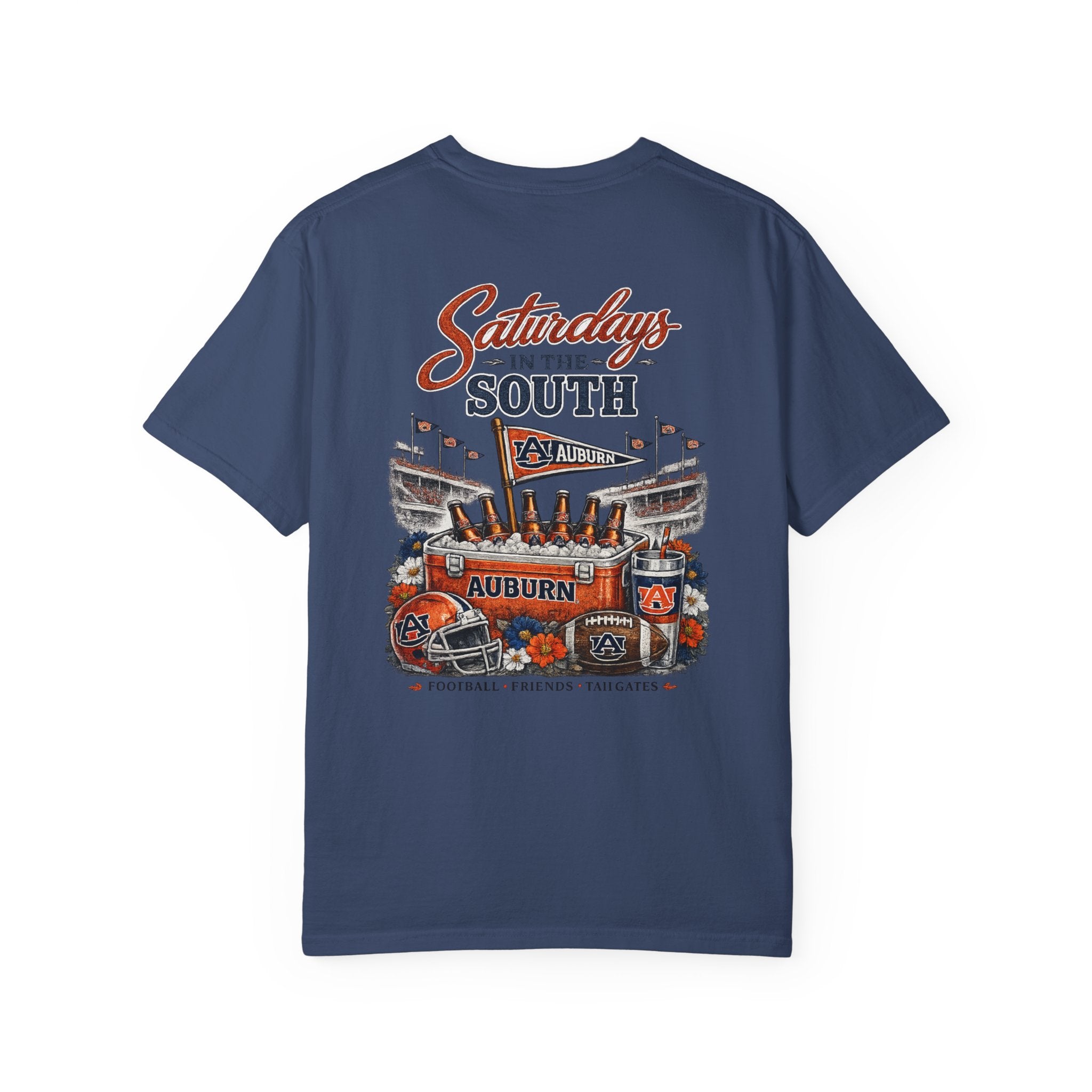 Saturdays in the South T-Shirt — Auburn Football Stadium Vintage Tee