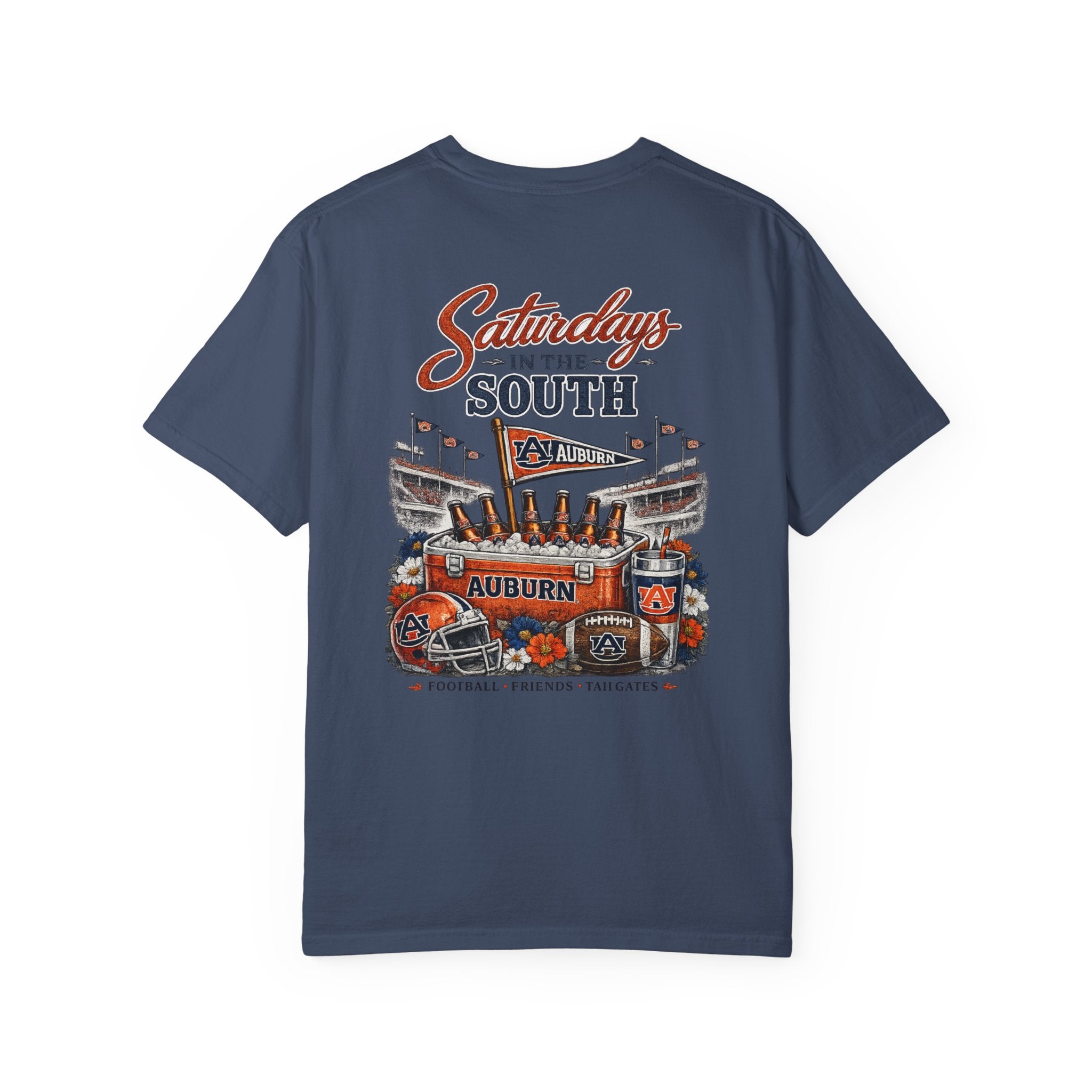 Saturdays in the South T-Shirt — Auburn Football Stadium Vintage Tee