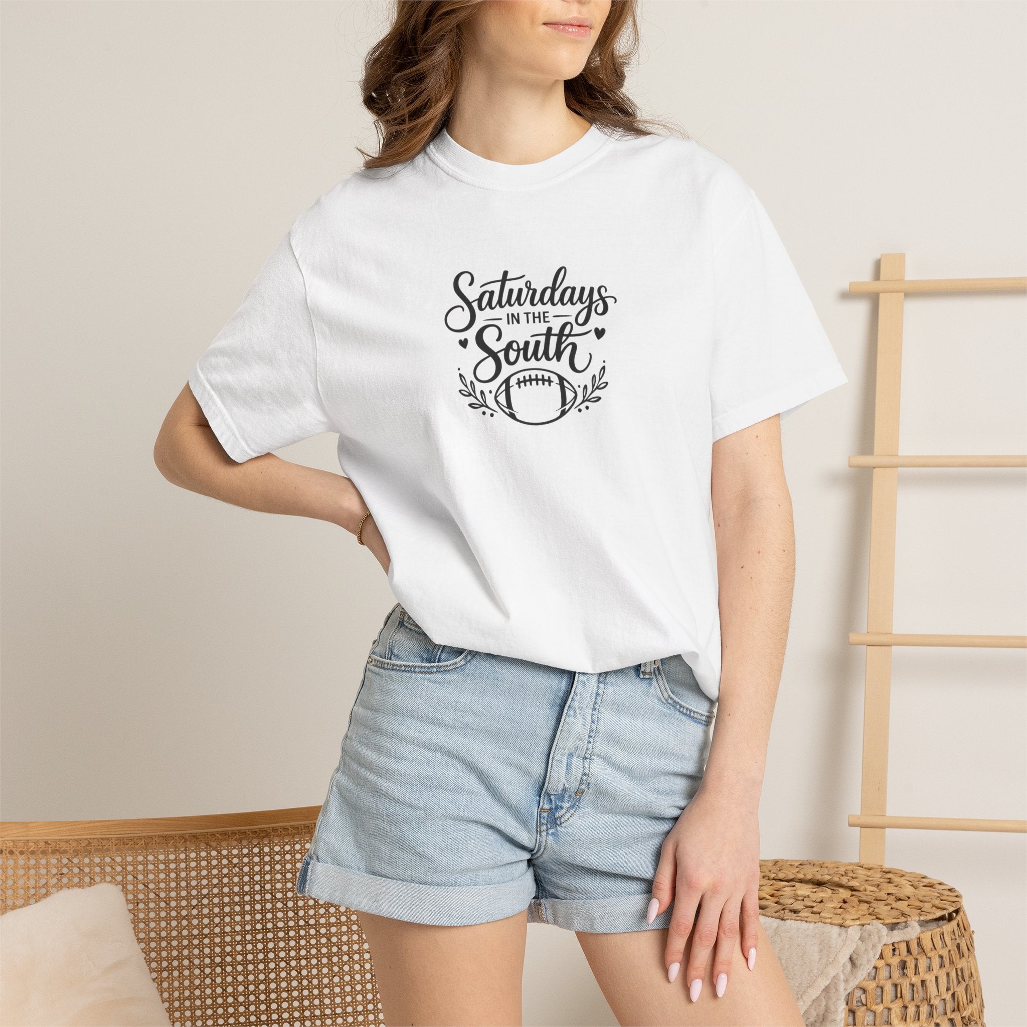 Saturdays in the South T-Shirt — Vintage Football Weekend Tee