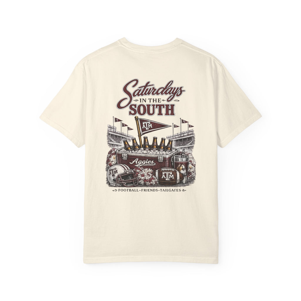Saturdays in the South T-Shirt — Texas A&M Football Stadium Tee