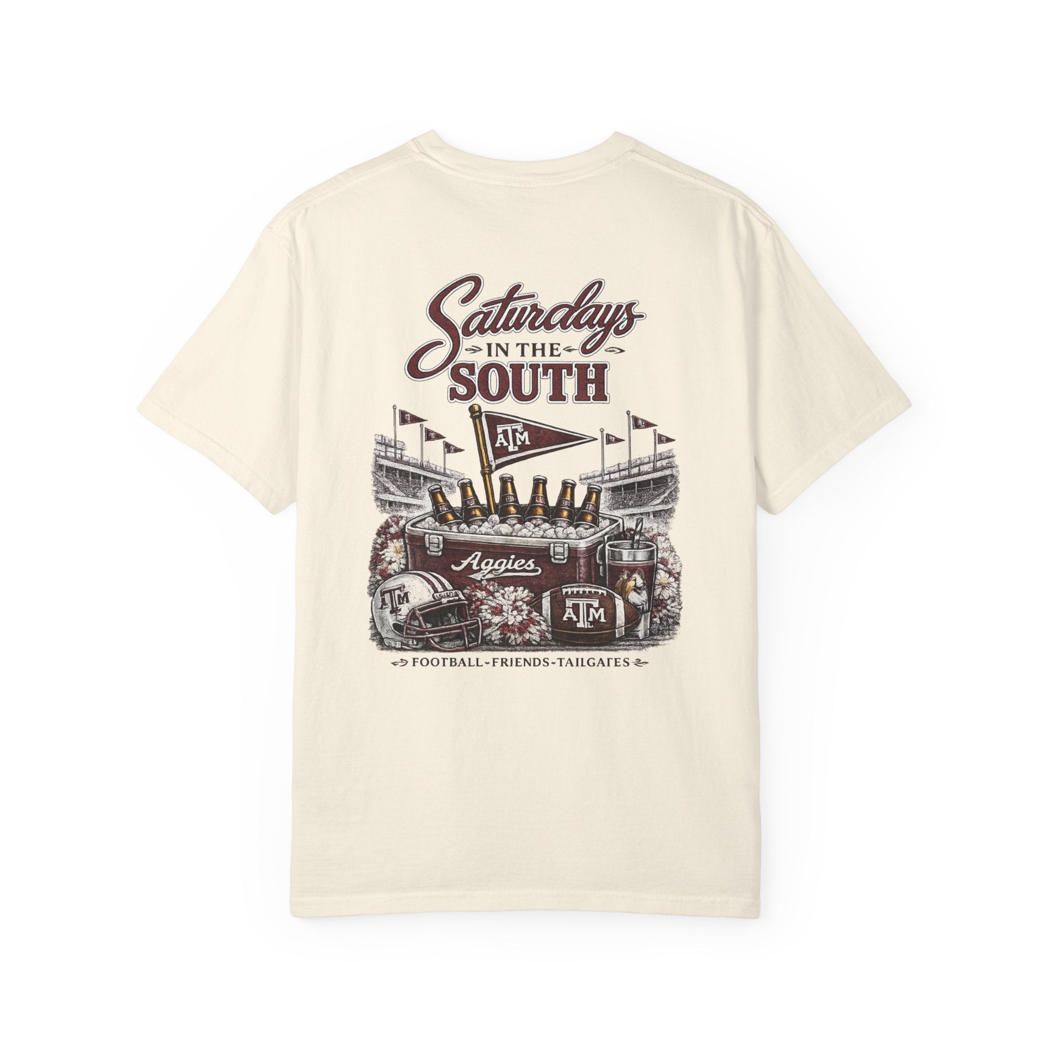 Saturdays in the South T-Shirt — Texas A&M Football Stadium Tee