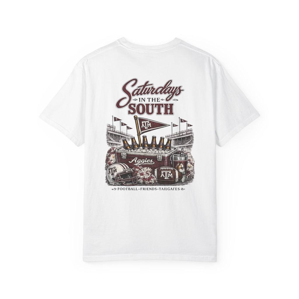 Saturdays in the South T-Shirt — Texas A&M Football Stadium Tee