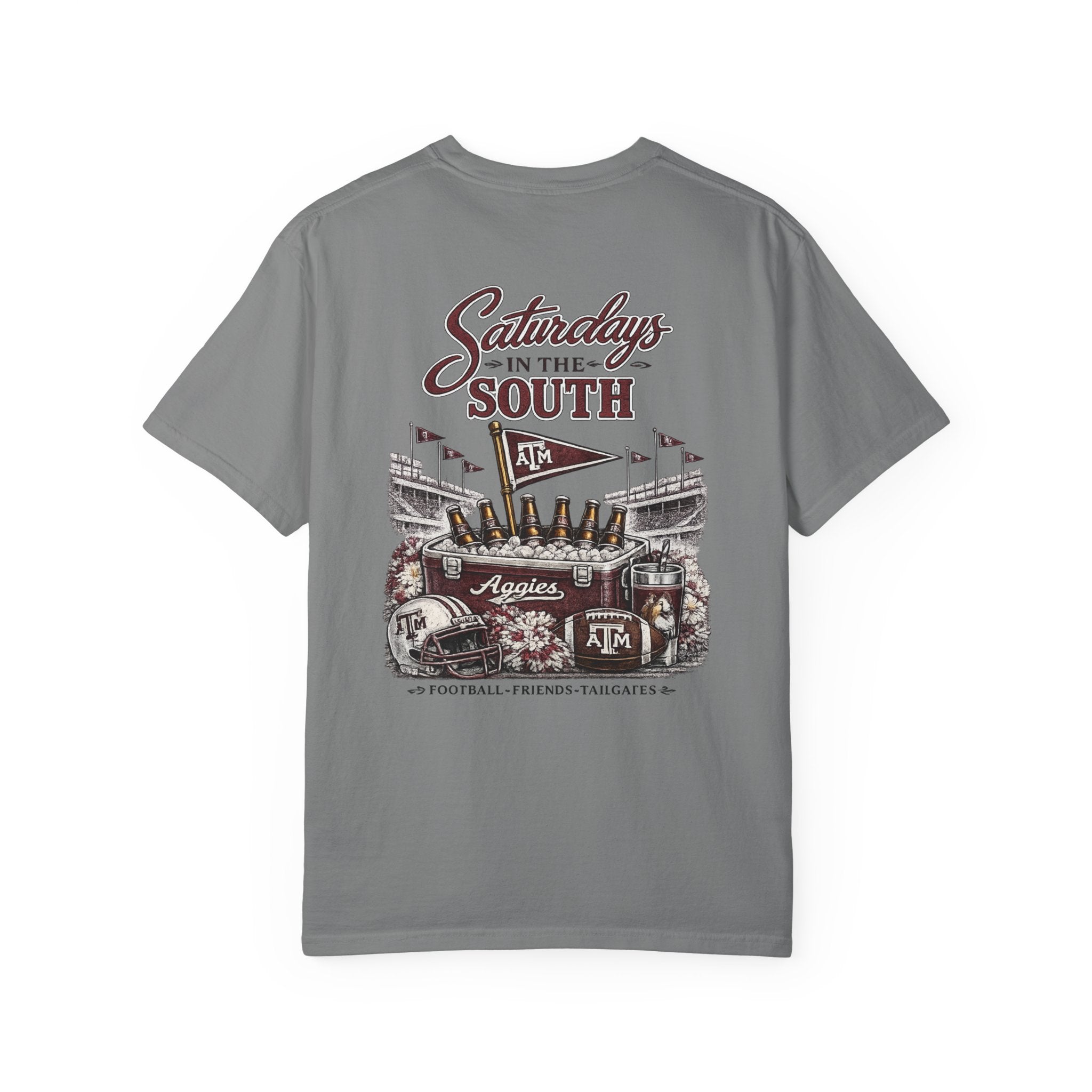 Saturdays in the South T-Shirt — Texas A&M Football Stadium Tee