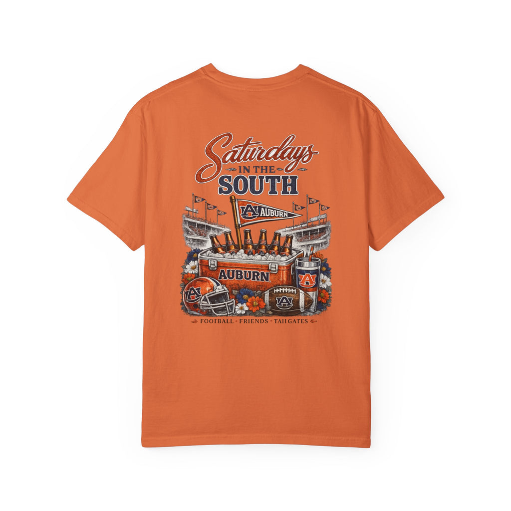 Saturdays in the South T-Shirt — Auburn Football Stadium Vintage Tee