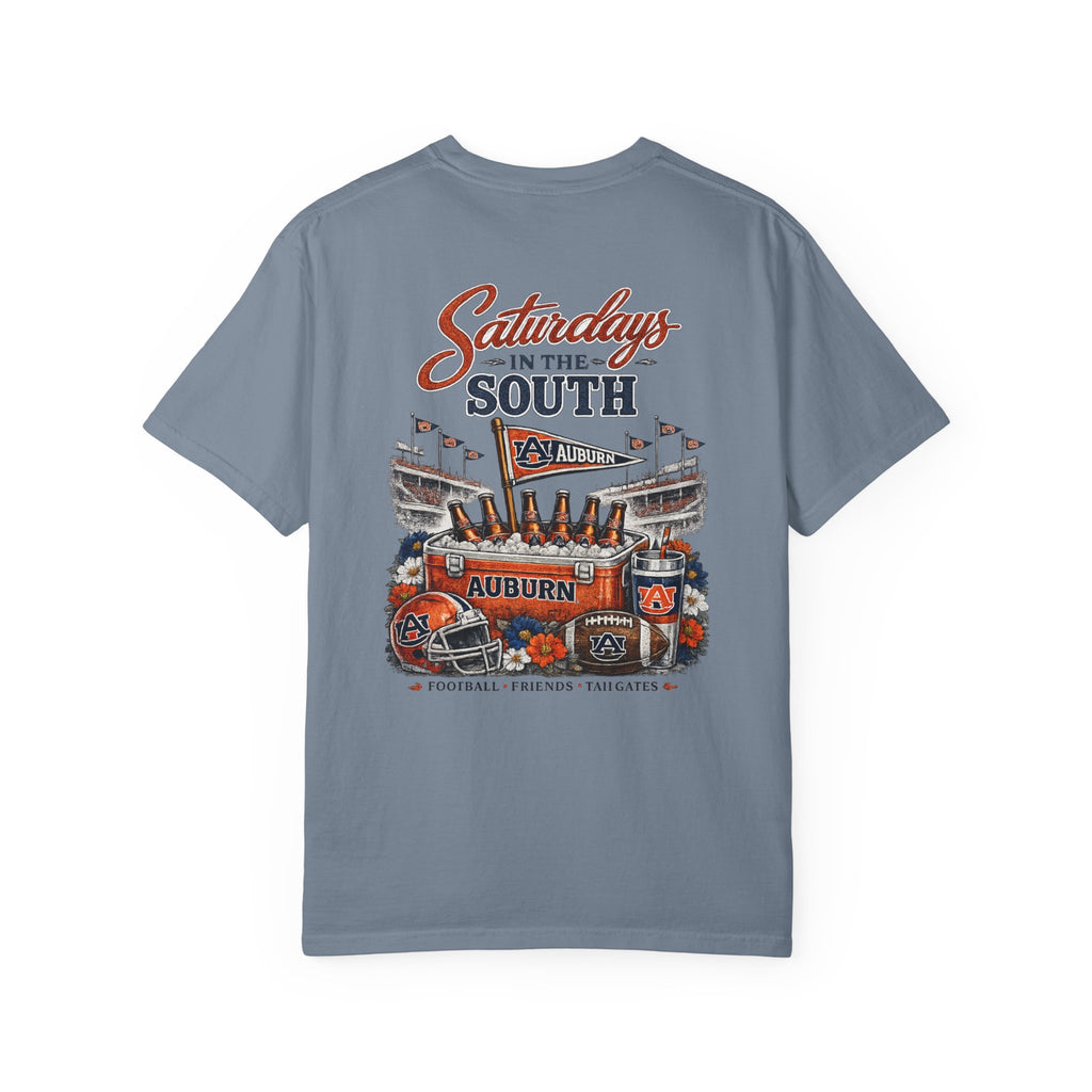 Saturdays in the South T-Shirt — Auburn Football Stadium Vintage Tee