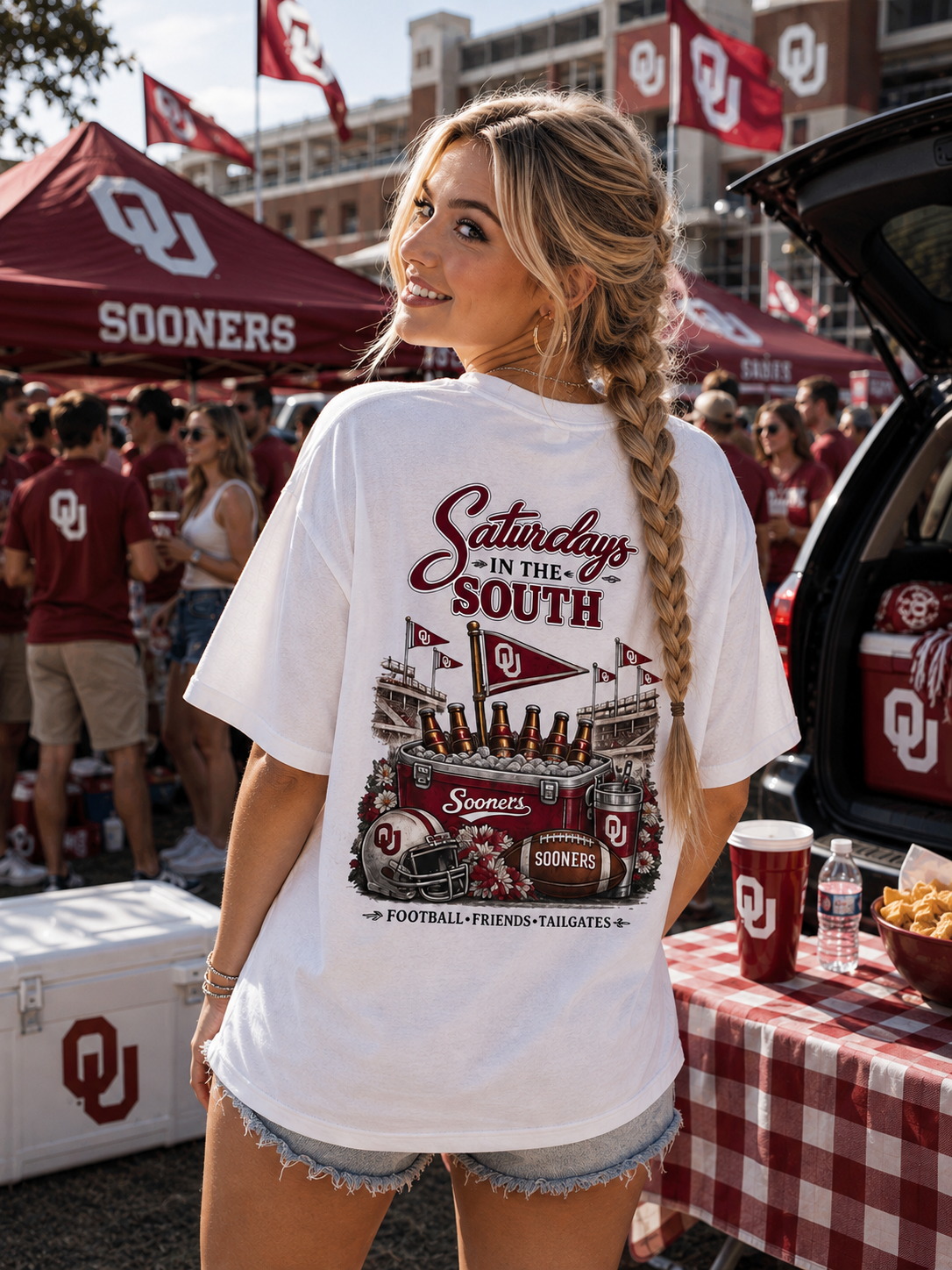 Saturdays in the South T-Shirt — OU Sooners Game Day Tee