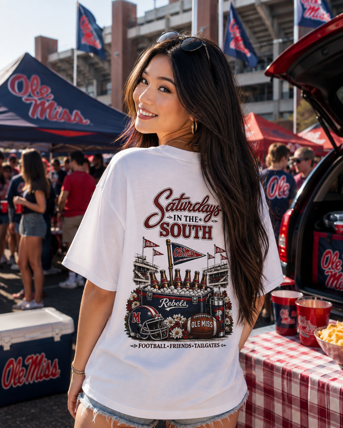Saturdays in the South T-Shirt — Ole Miss Tee