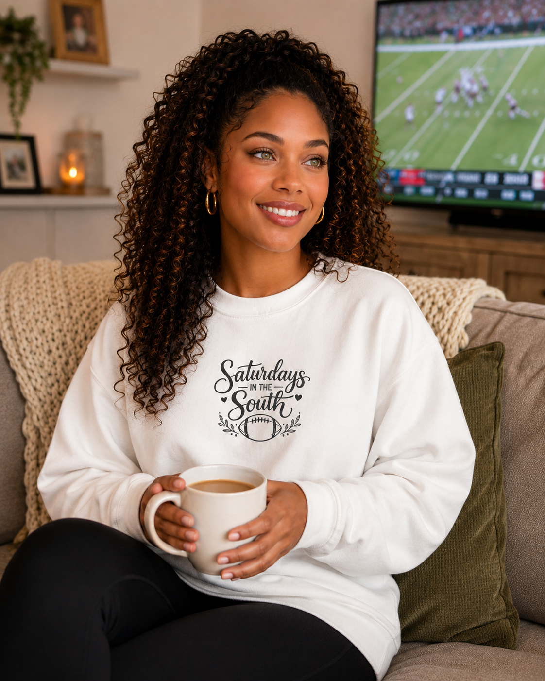 Saturdays in the South sweatshirt | Southern football crewneck
