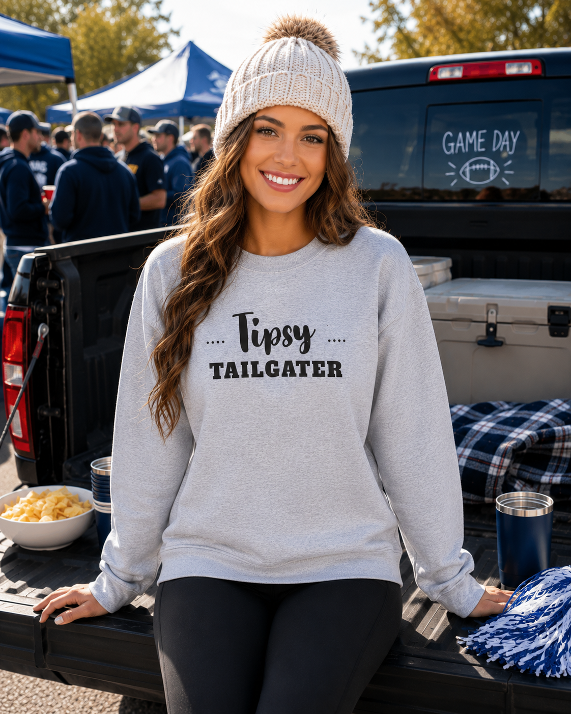Tipsy Tailgater Crewneck Sweatshirt