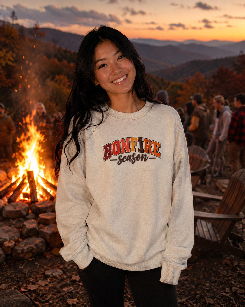 Bonfire Season Crewneck Sweatshirt